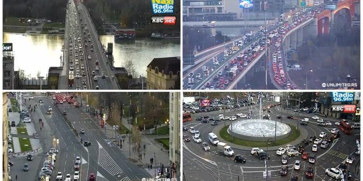 gužve širom beograda: na ovim saobraćajnicama su najveće kolone, izbegavajte ih kako znate i umete