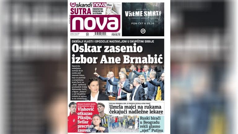 "Nova" piše: Oskar zasenio izbor Ane Brnabić